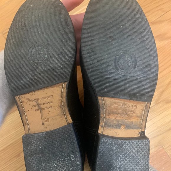 ISABEL MARANT 'CRISI' STUDDED LEATHER ANKLE BOOTS - Picture 6 of 7